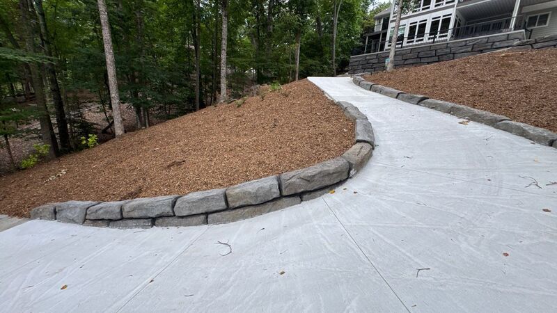 Concrete walkway